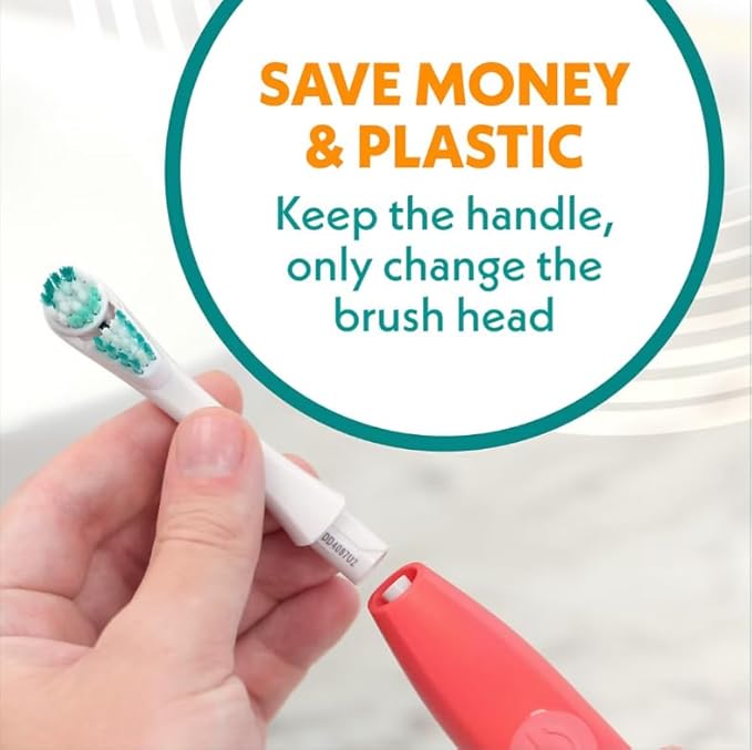 Spinbrush Pro Whiten Battery Powered Electric Toothbrush Bundle, (2) Toothbrushes + (4) Replacement Heads, Whiter Teeth in 1 Week, Dual Action Whitening Cup & Soft Bristles, ADA Accepted, Family Pack