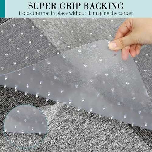BesWin Office Chair Mat for Carpet, 36'' x 36'' Round, Heavy Duty