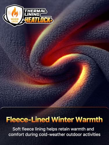 FREE SOLDIER Men's Fleece Lined Pants Softshell Snow Ski Pants