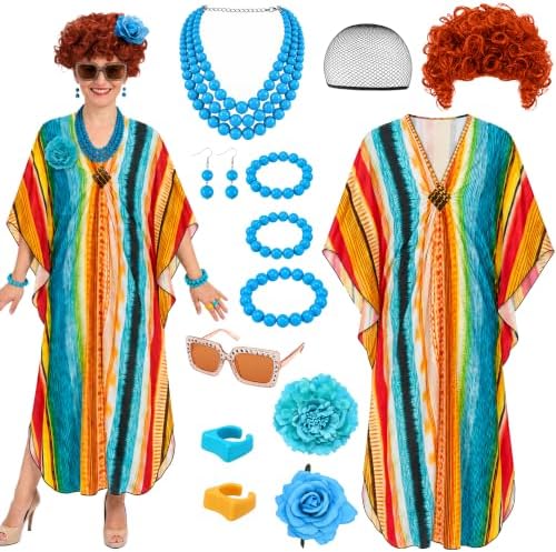 13 Pcs Halloween Landlady Costume Set for Women, Landlady Cosplay Outfits