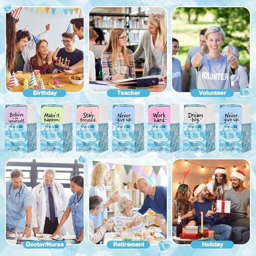 12 Sets Inspirational Gifts Ice Cube Stress Balls with Boxes