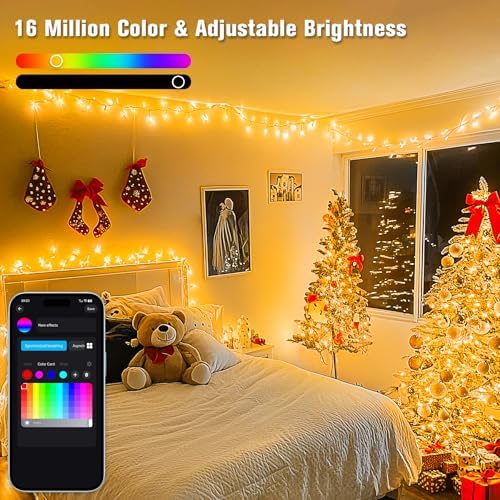 JMEXSUSS 800 LED RGB String Light Outdoor Indoor, Halloween Lights Plug in