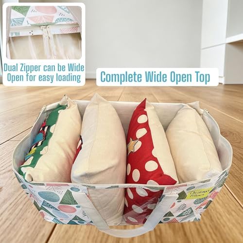 VENO Moving Bags, Christmas Storage Bags, Pastel Forest, 6 Pack