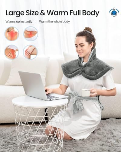 RENPHO Neck and Shoulder Heating Pad, Christmas Gift for Women Men
