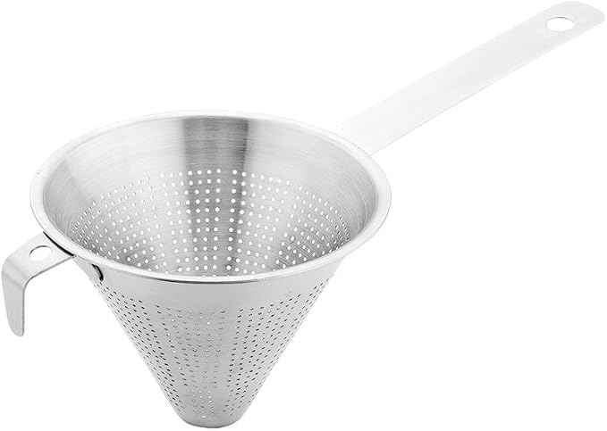 Met Lux Restaurantware Stainless Steel Commercial Grade China Cap Strainer - 5 Inch Cone - 1ct Box