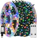 TW SHINE Christmas Lights, 600 LED 196FT Christmas String Lights Plug-in with 8 Modes Timer and Remote, Waterproof Outdoor Decorations for Bedroom Wedding Party Yard Tree Decor, Multi-Colored