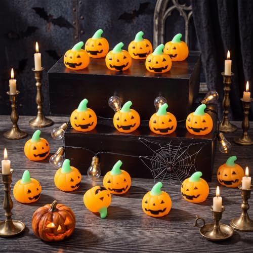 Thenshop 60 Pcs Halloween Christian Pumpkin Trick or Treat Party Favors