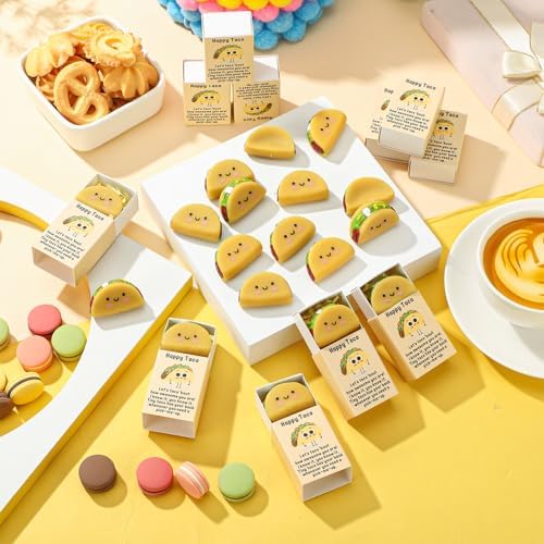 48 Sets Positive Gifts Taco Mexican Party Favors with Boxes