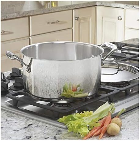 Cuisinart 744-24 Chef's Classic Stainless Stockpot with Cover, 6-Quart,Silver
