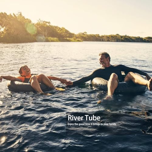Heavy-Duty Inflatable Float - River & Snow Tube, Swim & Sledding, Pool Closing Inner Tube