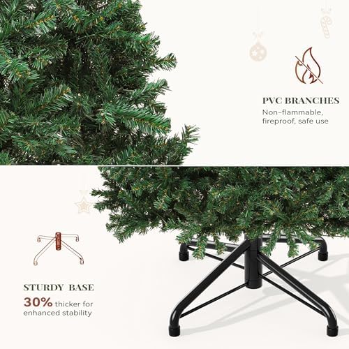 YITAHOME 9ft Green Spruce Artificial Christmas Tree with 2028 Branch Tips