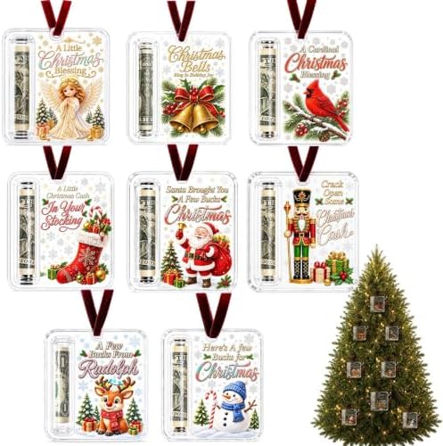 14Pcs Christmas Money Holders for Cash, Cash Gift Holder Ornament