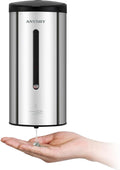 anydry Touchless Automatic Liquid Soap Dispense Wall Mount 25oz Large Capacity Stainless Steel for Commercial (Polished)