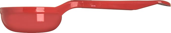 Carlisle FoodService Products Measure Miser Solid Measuring Spoon with Short Handle, 2 Ounces, Red, 1 Count (Pack of 4)