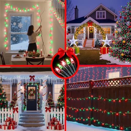 750 LED 240FT Christmas String Lights Outdoor, 12 Pro Modes with Timer