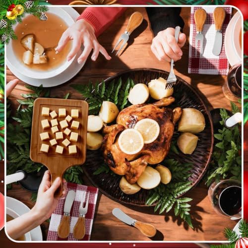 6 Set Christmas Cutting Board Gift Bulk Wooden Cheese Charcuterie Board Set