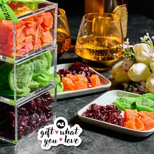 NUT CRAVINGS - Dried Fruits Acrylic Tower (3 Tier Assortment)