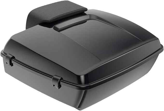 Advanblack Road Glide Tour Trunk Pack Midnight Pearl Chopped Tour Trunk Pack Backrest Pad for '97-'25 Harley Touring Road King Street Glide Electra Glide CVO models