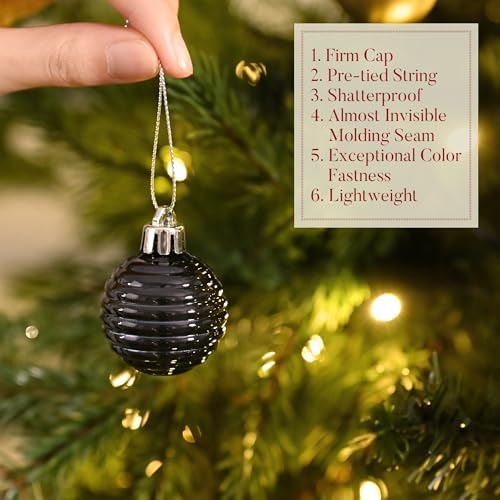 Valery Madelyn Small Christmas Tree Decorations Ball Ornaments 24ct 1.57"