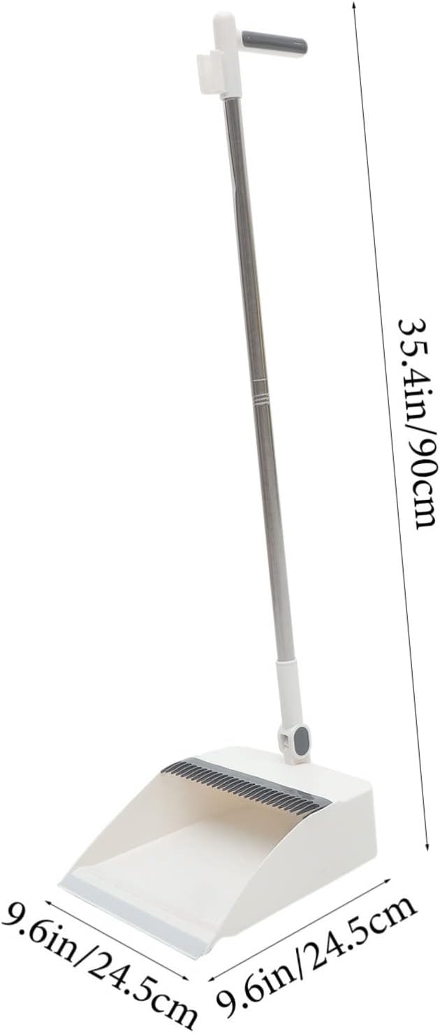 Broom and Dustpan Set with Ergonomic Handle Lightweight Indoor Outdoor Cleaning Kit