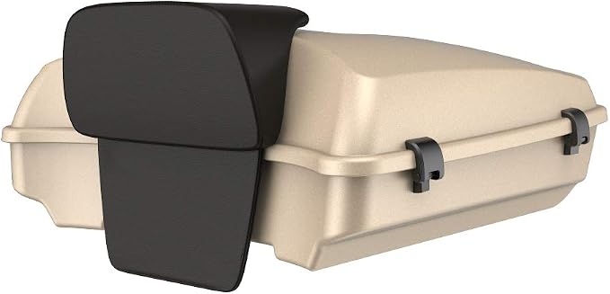 Advanblack Road Glide Tour Trunk Pack Sand Camo Denim Razor Tour Trunk Pack Backrest Pad for '97-'25 Harley Touring Road King Street Glide Electra Glide CVO models
