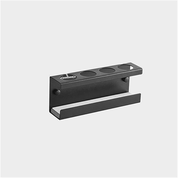 Toothbrush Rack Aluminum Toothbrush Holder Wall-mounted Gun Gray Toothpaste Holder 4-slot Storage Rack Easy to Install without Drilling Bathroom Toothbrush Holder(L20cm)