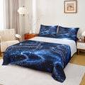 Castle Fairy Christmas Tree Sheet Set Kids Boys Girls Glowing Reindeer Fitted Sheets Set Full Size Bedding Sheet Sets Includes 1 Flat Sheet,1 Fitted Sheet,2 Pillowcases