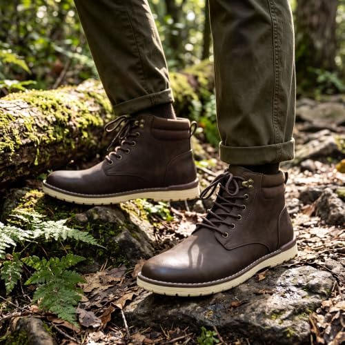 Vostey Men's Hiking Boots Waterproof Casual Chukka Boots for Men