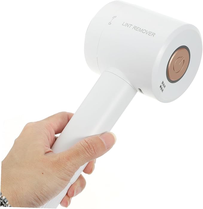 Mikinona USB Rechargeable Hair Ball Trimmer for Clothes Lint Remover Sweater Defuzzer with High-Performance Blades Portable White Fuzz and Pills Remover for Sweaters Sofa Curtains and