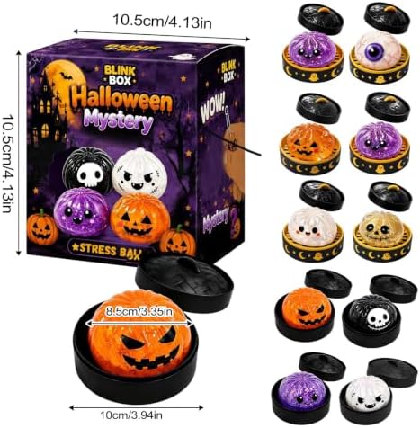 Halloween Dumpling Squishy Stress Relief Fidget Toys，#08-1pcs-3.35in