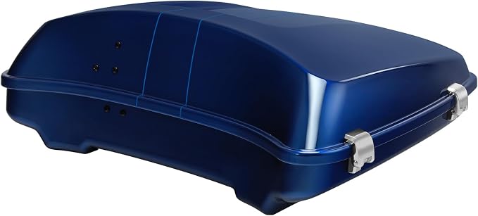 5.5" Razor Motorcycle Trunk W/Latch Key Fit For Harley 2014-2025 Touring CVO Road King Street Glide Electra Glide Ultra Limited Pack Superior Blue