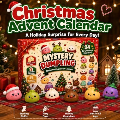 Christmas Squishies Advent Calendar 2026 Countdown for Adults