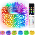 TW SHINE Smart Christmas Lights, 300 LED 98.5FT Color Changing Halloween String Lights Clear Wire with Remote & APP, Waterproof RGB Christmas Tree Light for Outdoor Indoor Decorations