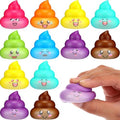 Leyndo 12 Pcs Mini Fake Poop Toys Halloween Party Favors, Multicolor