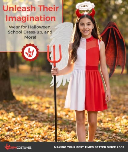 Morph Devil Angel Costume For Girls, Girls Halloween Costumes for Kids
