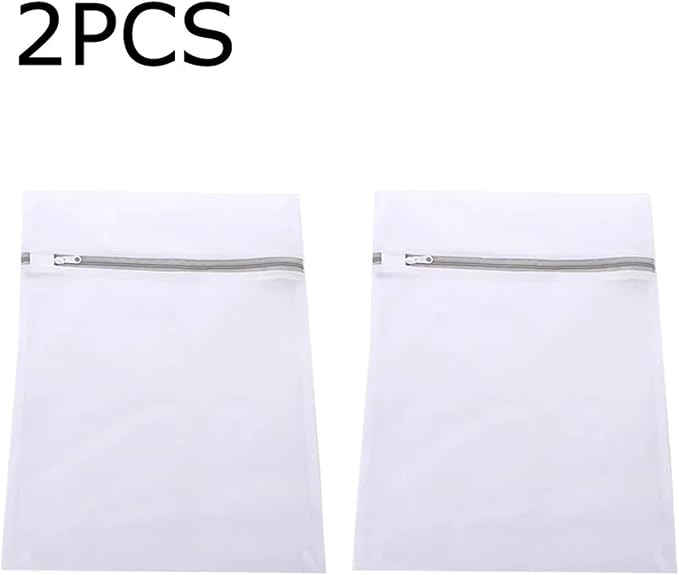 1-10PCS Mesh Laundry Bags For Delicates Protective Bag Durable Net Fabric Wash Bag Dirty Clothes Storage Travel Organization Bag(2pcs b)
