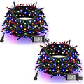 Dazzle Bright 132FT 400 LED Christmas Lights, Christmas String Lights Plug in with 8 Modes, Waterproof Christmas Decorations for Xmas Indoor Outdoor Party Home Tree Decor, Multi-Colored