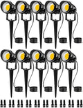 SUNVIE Low Voltage LED Landscape Lights Spot Lights with Connectors 10 Pack