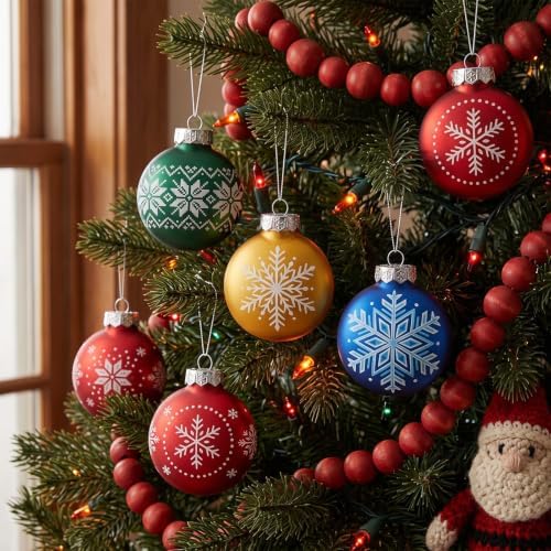 Zubebe 48 Pcs 2.4 Inch Blank White DIY Christmas Ball Ornaments for Craft