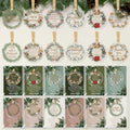 Thyle 36 Sets Vintage Christmas Ornaments Employees Coworkers Gift, Clear