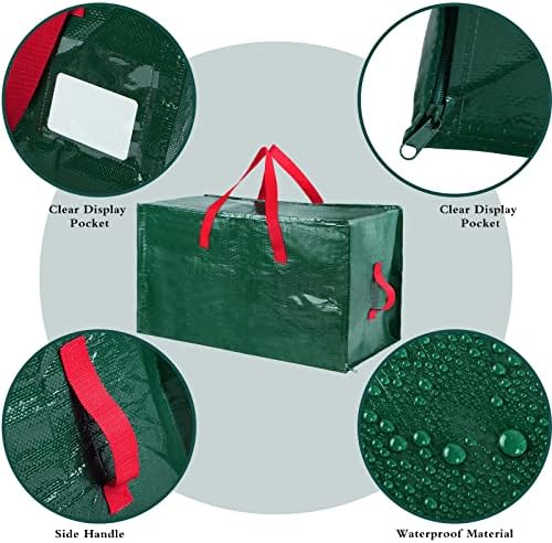 Shappy 6 Pcs Storage Bags, Green, 30 x 16", 24 x 16", 20 x 16"