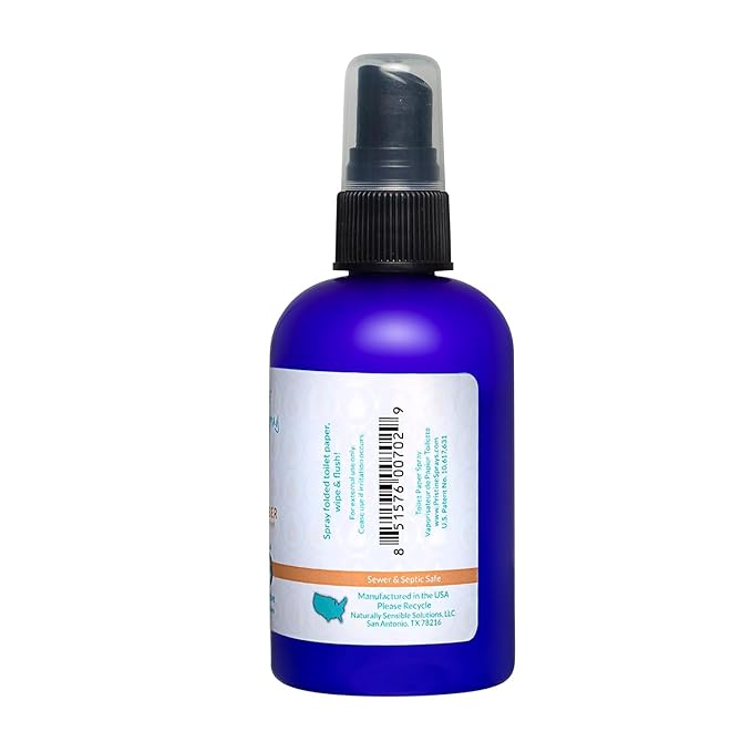 PRISTINE Toilet Paper Spray, As Seen on Shark Tank, Flushable Wipe Alternative, Personal Cleansing Bathroom Spray for Regular Toilet Tissue, Bidet Alternative, Made in USA, Tropical Mango, 32oz Refill