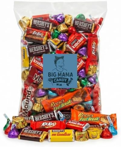 Big Mama Halloween Candy Bulk Chocolate Variety Pack Wrapped 12 lb