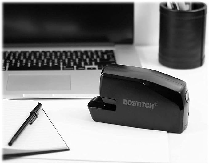 Bostitch Office Portable Electric Stapler, 20 Sheets, AC or Battery Powered, Black (MDS20-BLK)