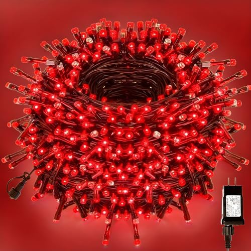 500 LED Red Christmas Lights Christmas Tree Light Outdoor