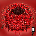 500 LED Red Christmas Lights Christmas Tree Light Outdoor