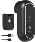 Canslab Turbo Rechargeable Electric Can Opener, LED Battery Life Display | Smart Auto Stop Can Opener for Seniors, Safe Touchable Smooth Edge, One Touch Hands-free Operation, Wall-mountable, Black