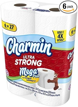 Charmin Ultra Strong Bathroom Tissue 6 Mega Plus Rolls