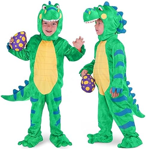 Spooktacular Creations Halloween Dinosaur Costume Kids, T.rex Costume Toddler with Egg for Baby Child Halloween Dressup Party