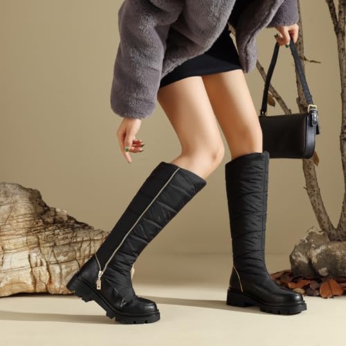 Women's Snow Boots Knee High Warm Winter Shoes